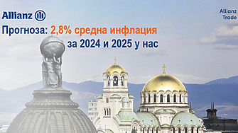 Allianz Trade: Инфлацията у нас ще пада през 2025 г., но едва ли достатъчно за влизане в Еврозоната