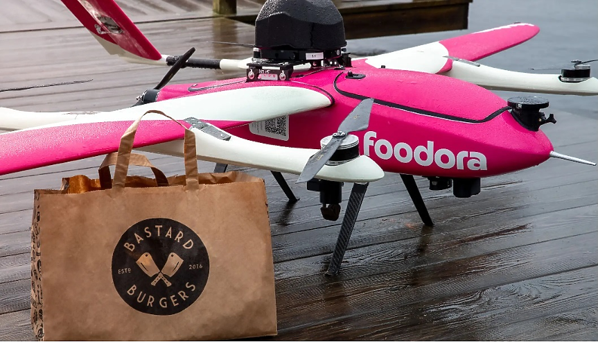 Доставка на храна с дрон: Как норвежки стартъп променя играта?