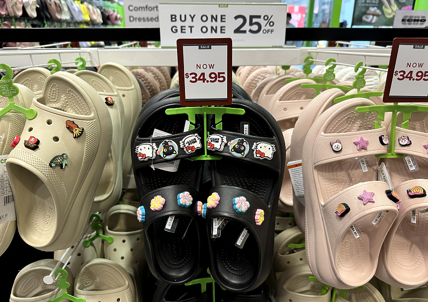 Акциите на Crocs се сринаха с 30%