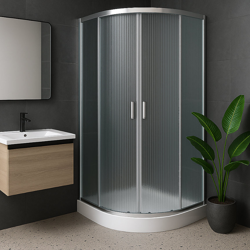 Елегантност в банята: най-новата тенденция при овалните душ кабини с ребрено стъкло