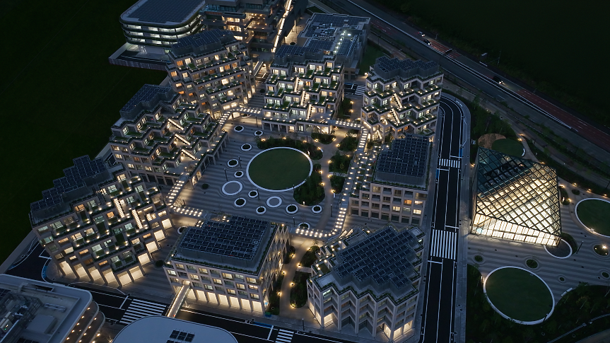 Това е град-лаборатория, в който автономни превозни средства, роботи и интелигентна инфраструктура се използват в реални условия от жителите.