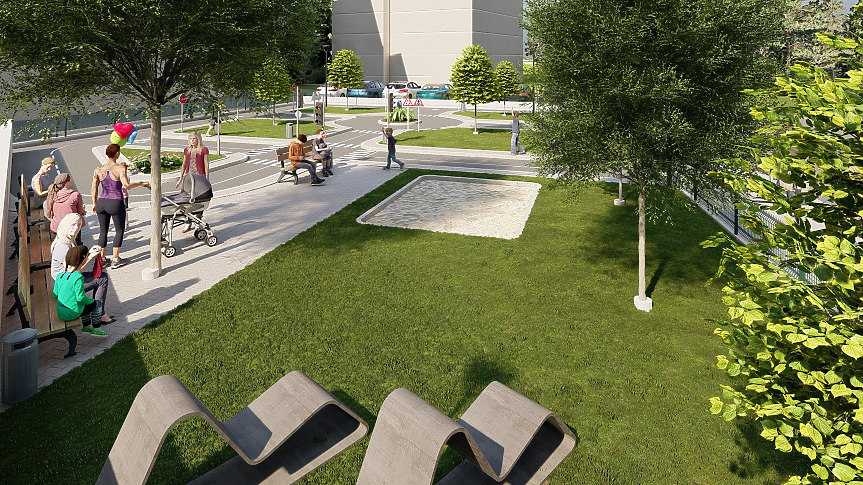 Площадката Полигон в жк Сердика