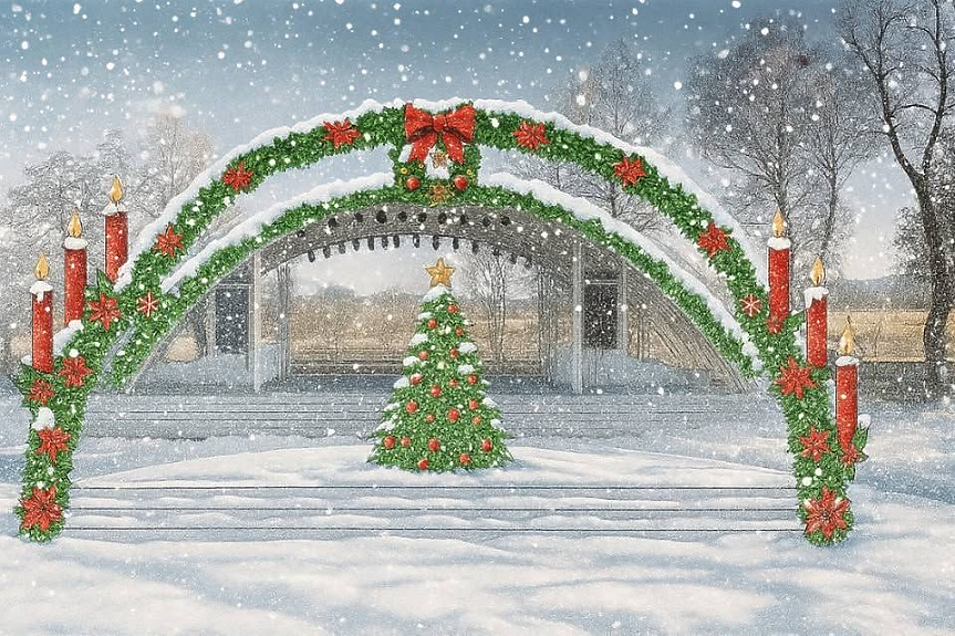 Банско с коледно село за празниците