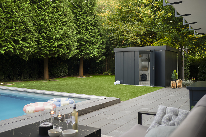 Модулни системи за съхранение на открито: Новости за къщичките за градински инструменти Juno на Hörmann