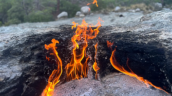 Турската планина от легендите, която гори от векове