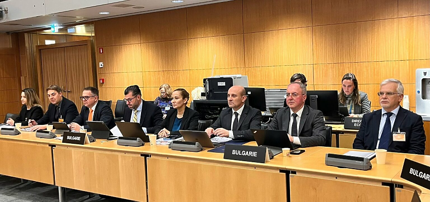 Заместник-министърът на иновациите и растежа Мартин Дановски участва в заседание на Комитета за преглед на икономическото развитие на ОИСР в Париж; ©МИР 