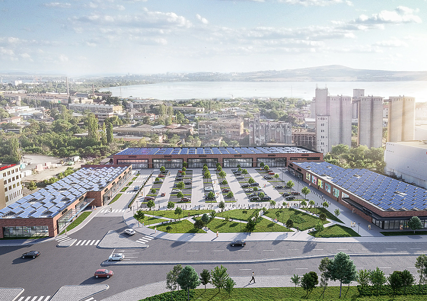 Нов ритейл парк под формата на буквата П отваря в Бургас 