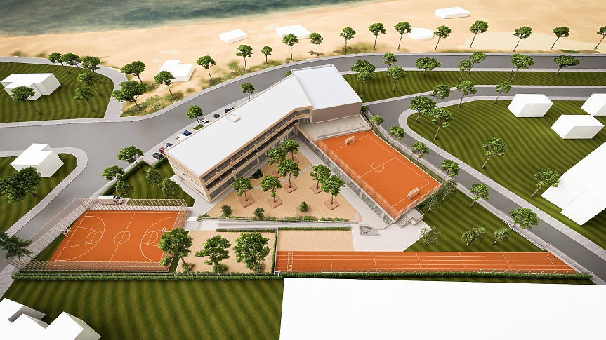 Училище от бъдещето: В Бургас строят школо на първа линия, с басейн и фитнес