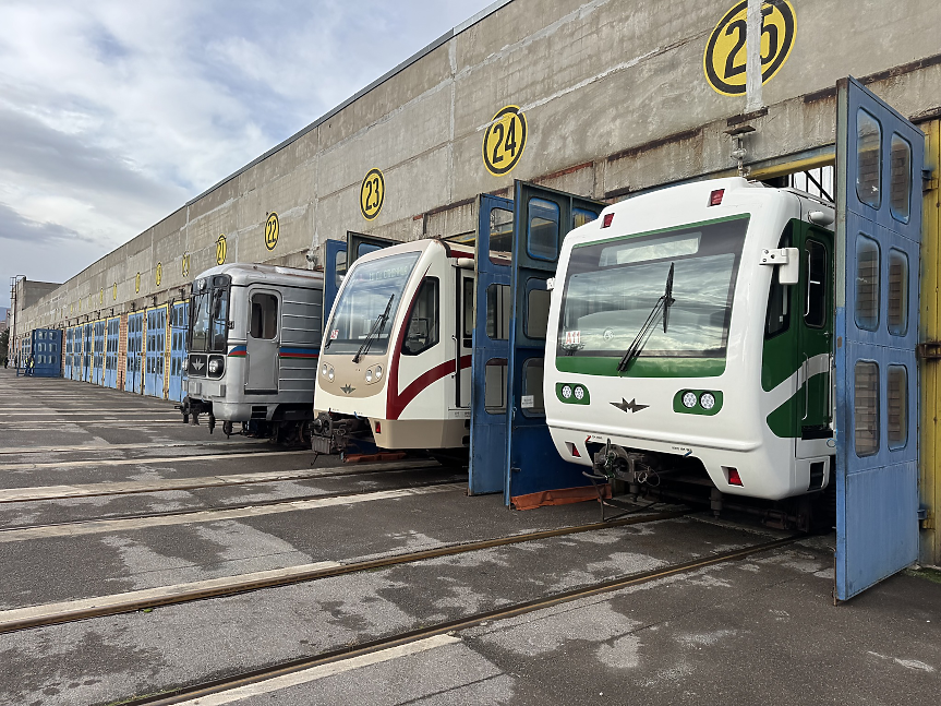 Новите влакове на софийското метро; ©Метрополитен
&nbsp;