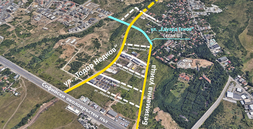 Строителство на нови улици в район Студентски; ©Столична община