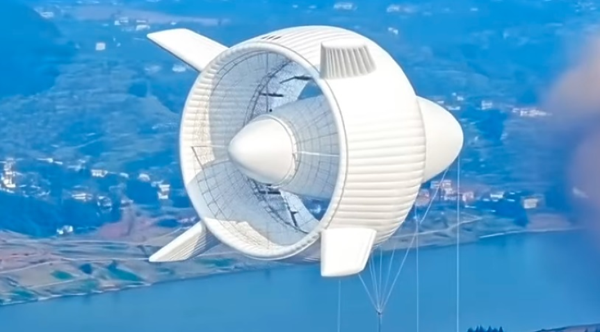 Китай тества успешно летяща вятърна турбина за зелена енергия