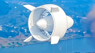 Китай тества успешно летяща вятърна турбина за зелена енергия