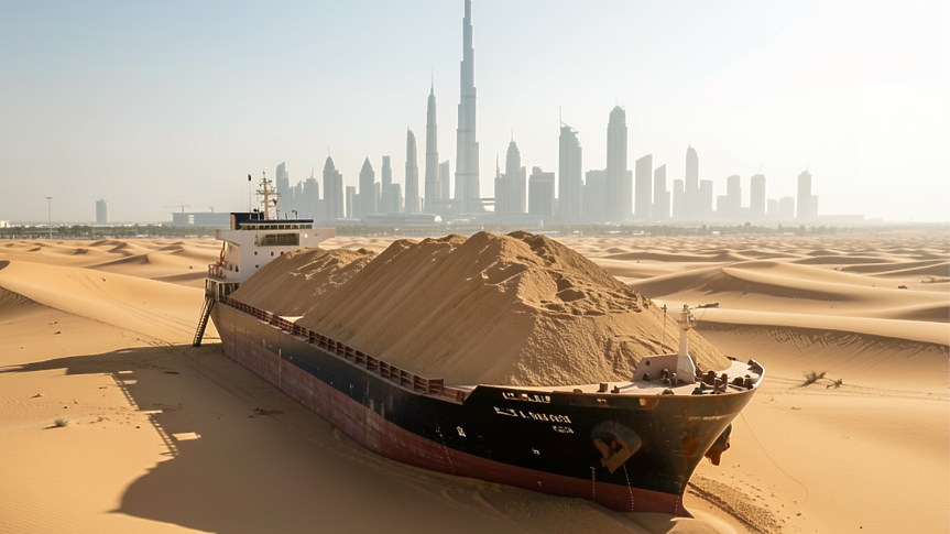 Защо Саудитска Арабия и ОАЕ внасят тонове пясък, въпреки че са в сърцето на пустинята? 