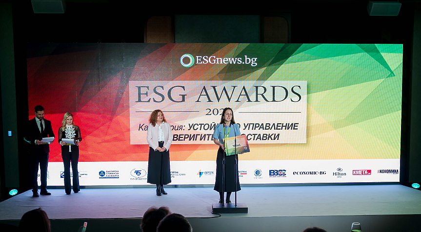 Yettel с награда за устойчивo управление на веригата на доставки в конкурса ESG Awards