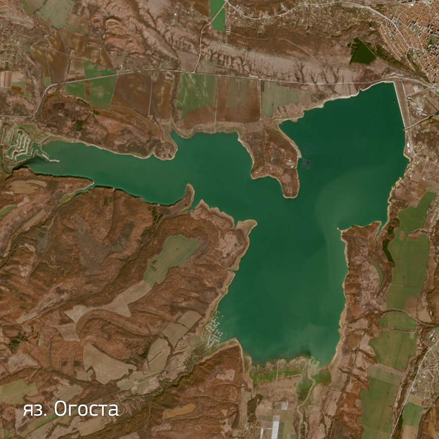 Язовир „Огоста“ е втори по обем и първи по площ, намиращ се до Монтана.