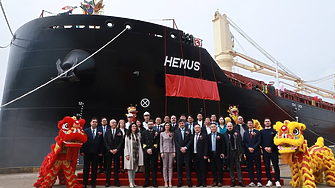 Новият кораб на Параходство БМФ излезе от корабостроителницата в Китай