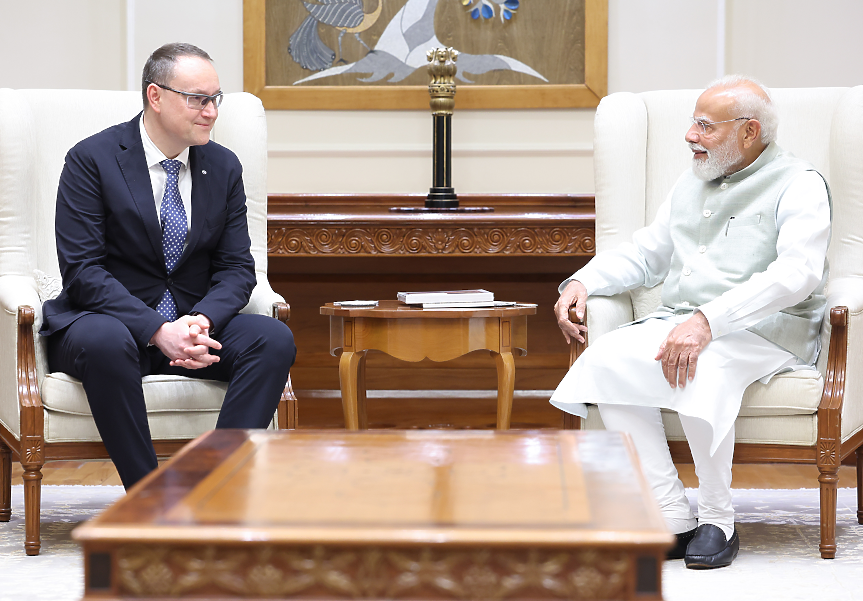 Главният изпълнителен директор на Skoda Group Петр Новотни се срещна с премиера на Индия Нарендра Моди; ©Skoda Group