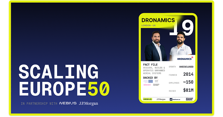 Българската Dronamics е в топ 20 на най-бързо растящите технологични компании в Европа