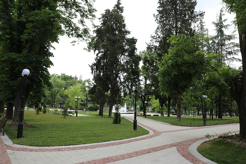 Обновената Градска градина в Стара Загора; ©Община Стара Загора