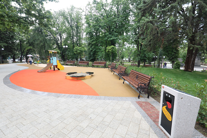 Обновената Градска градина в Стара Загора; ©Община Стара Загора